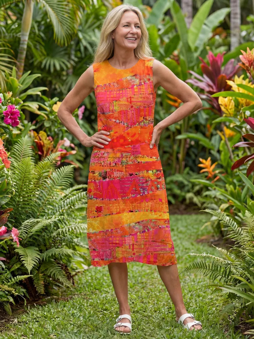 Leilani | Painted Path Midi Dress