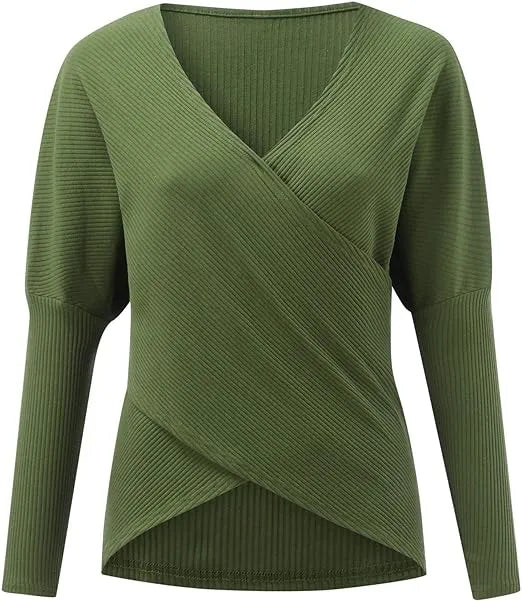 Gekreuzter Pullover