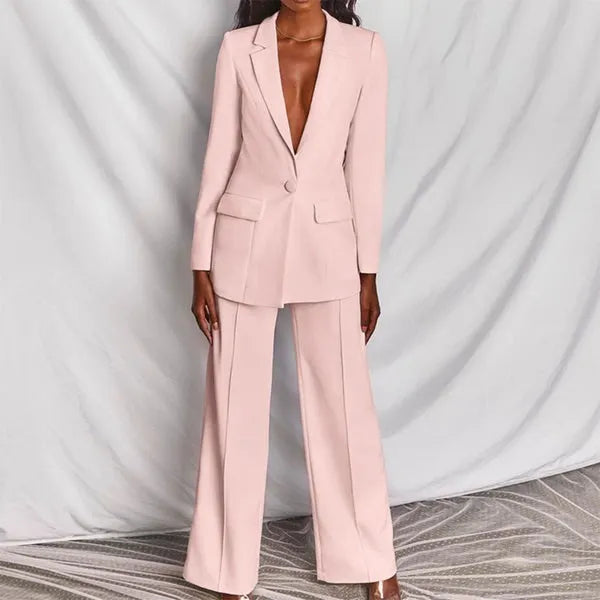Malene - Elegant blazer- og buksesæt