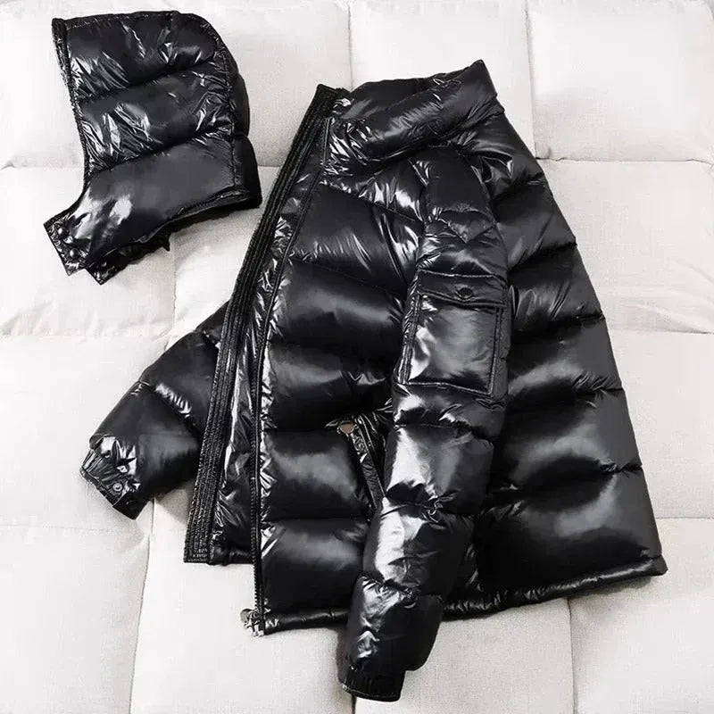 - Glänzende Steppjacke für den Winter