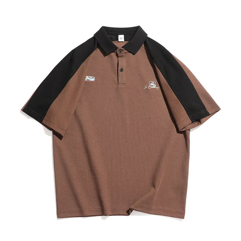 Herren Polo-Shirt mit modernem Strukturdesign und kontrastierenden Akzenten