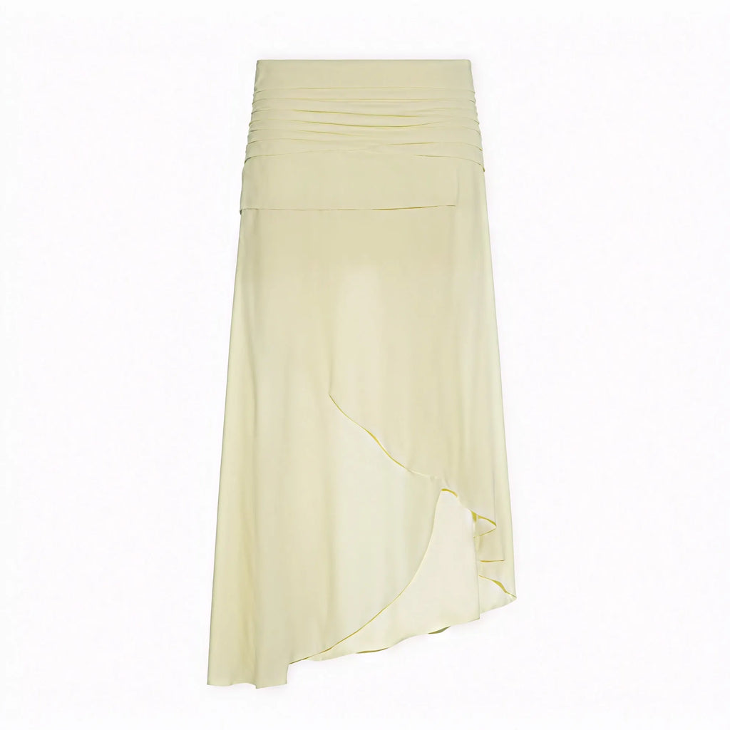 Blumenprint-Kleid mit Spaghettiträgern und gerafftem Rock