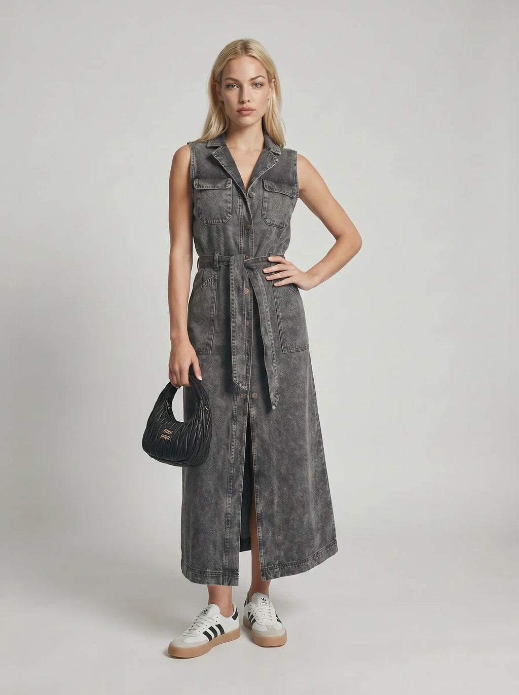 Robe longue en jean Lola