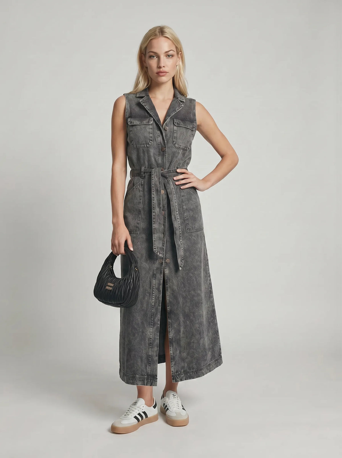 Robe longue en jean Lola