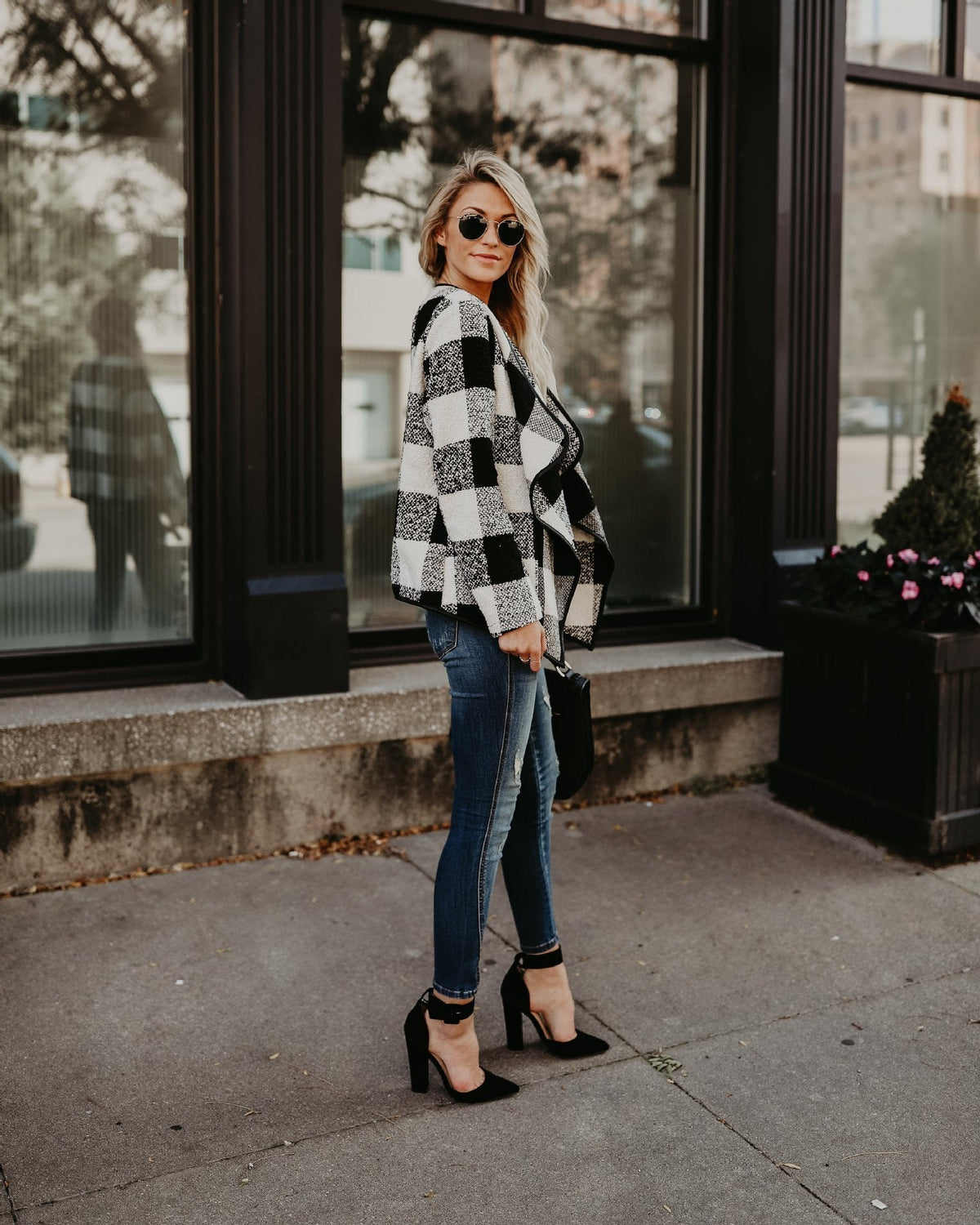 Fashion Plaid Long Sleeve Autumn Tops