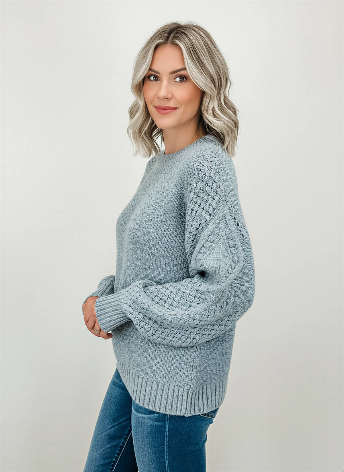 Strickpullover | Ballonärmel | Zeitlos Elegant