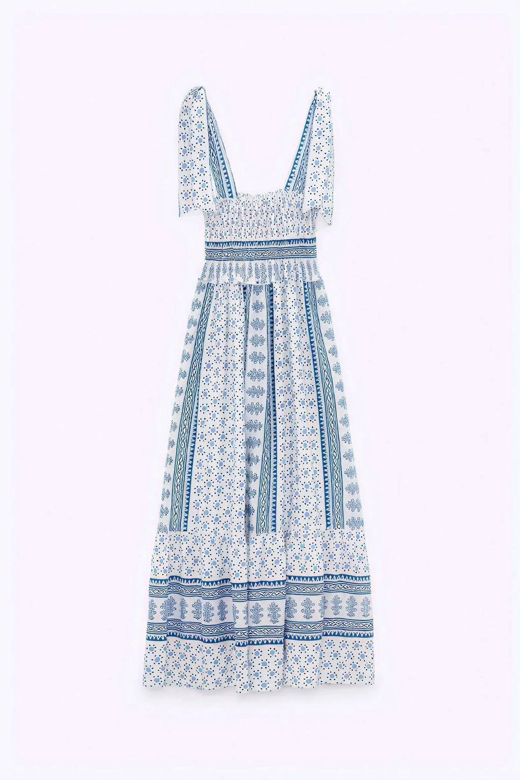 Sommerliches Midi-Kleid mit Blumenmuster