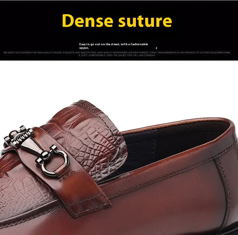 Elegante Herren Mokassins aus Leder