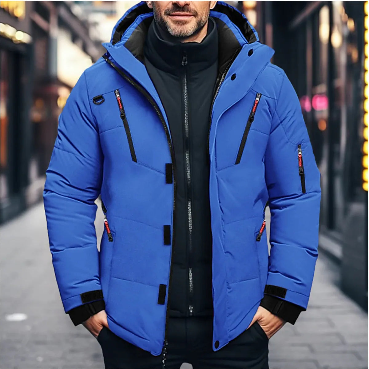 Stilvolle wasserdichte Winterjacke für Herren
