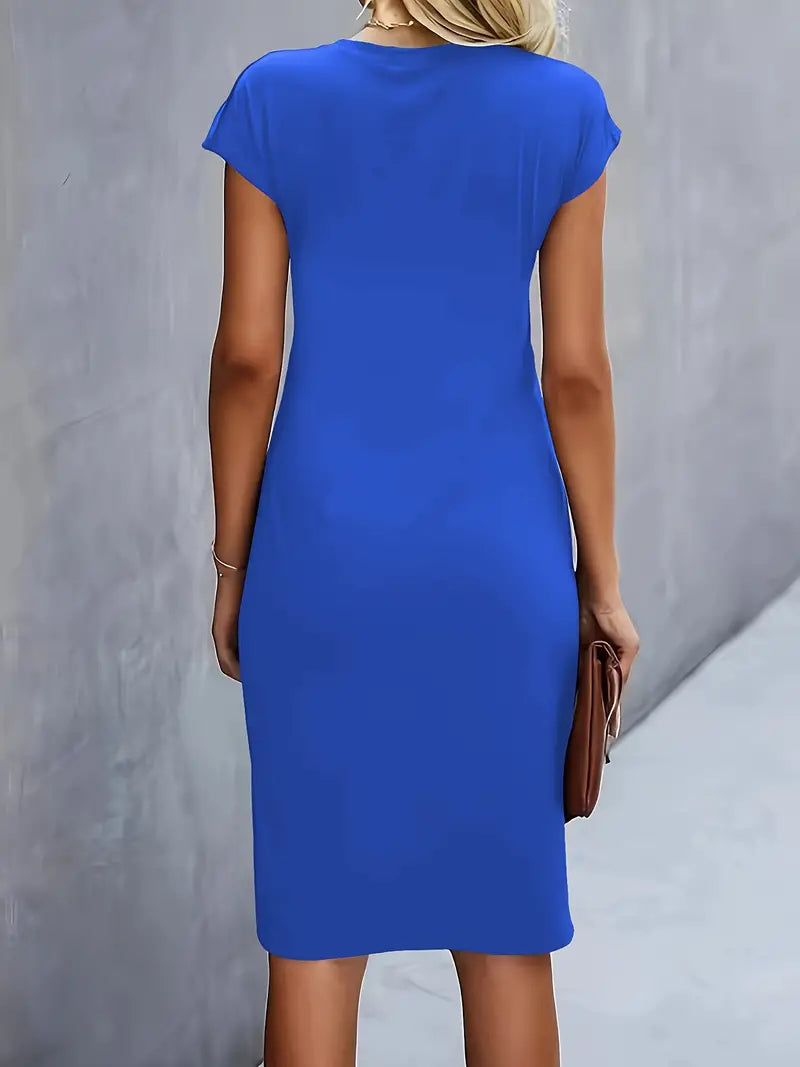 Caelyn | Midi Dress with Draping