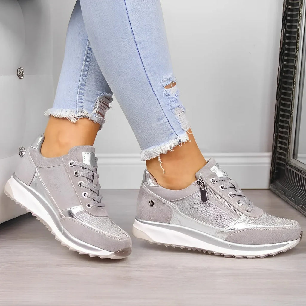 Orthopädische Sneakers mit Reißverschluss und archsupport für jeden Anlass