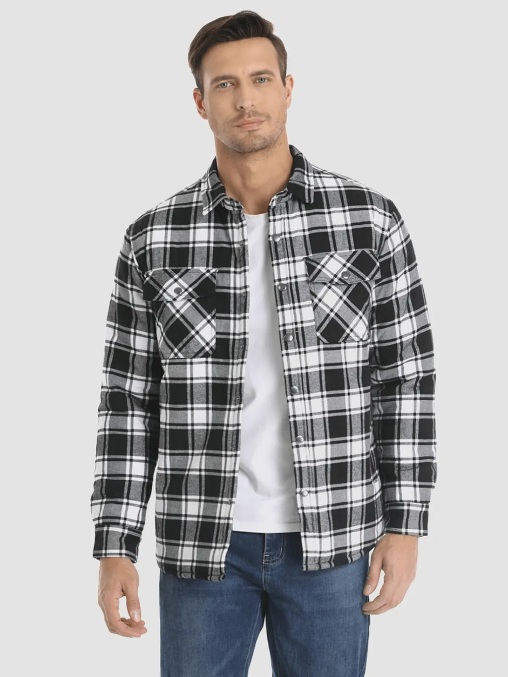 Karierte Flanelljacke