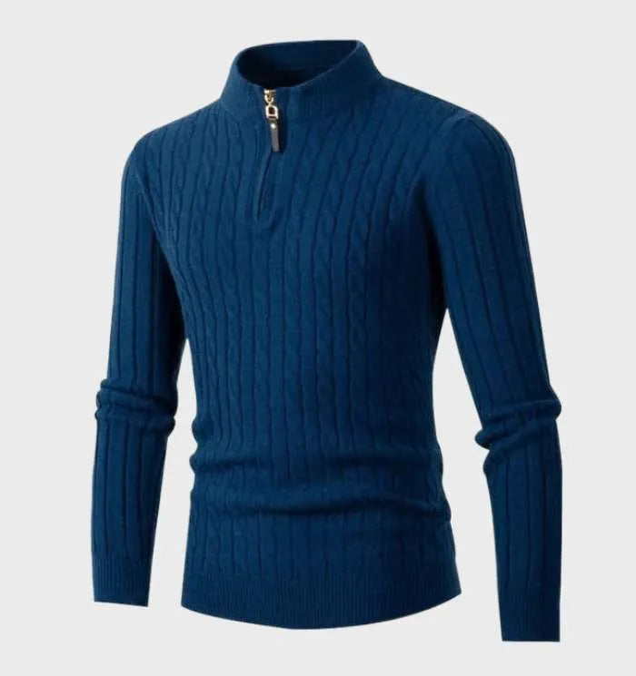 - Schmal geschnittener Herrenstrickpullover