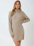 Vestido De Trico Paris Marrom
