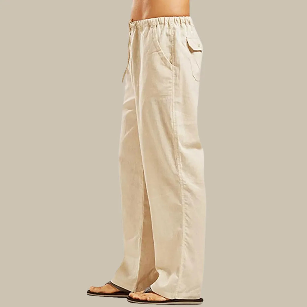 Stilvolle Sommer Leinen Herrenhose