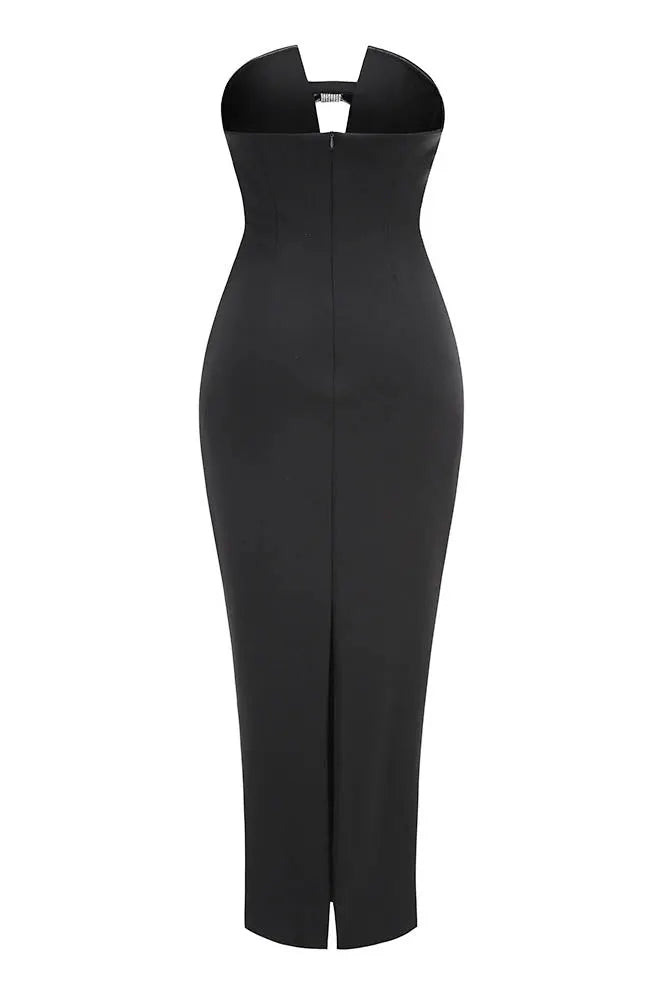 Elegantes, bodenlanges Abendkleid