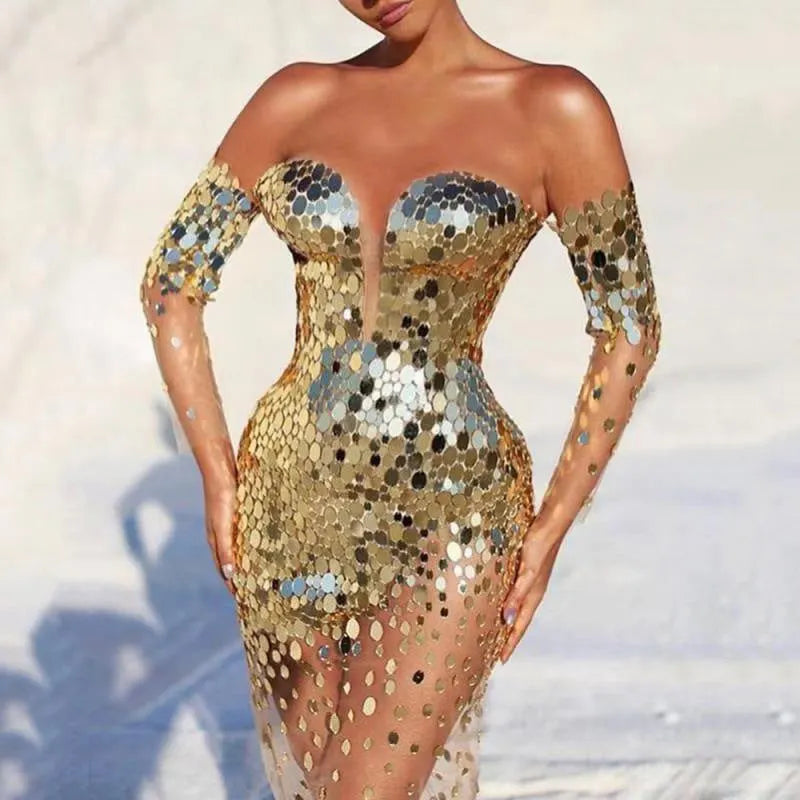 Damen festliches Kleid mit eleganter Passform
