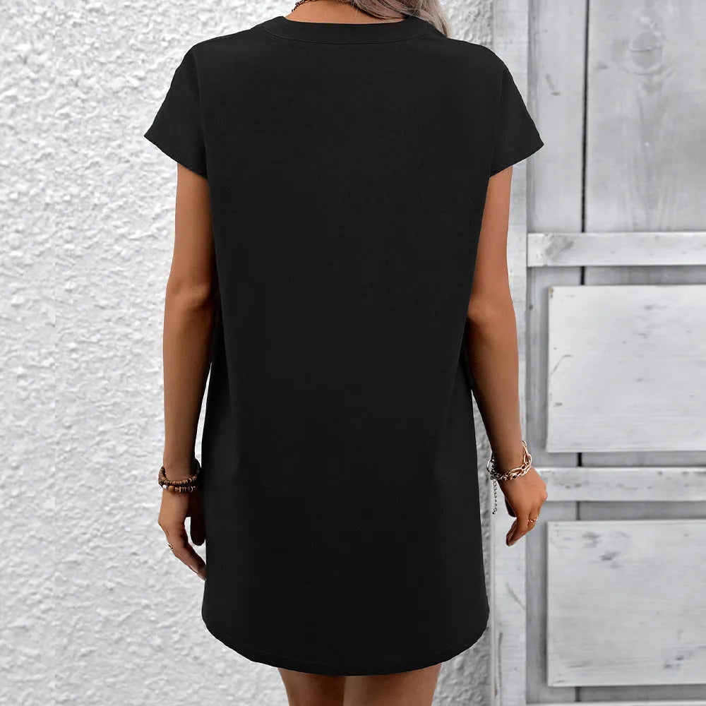 Robe courte ample imprimÃ©e