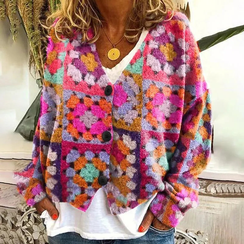- Damen-Cardigans mit einzigartigem Aufdruck