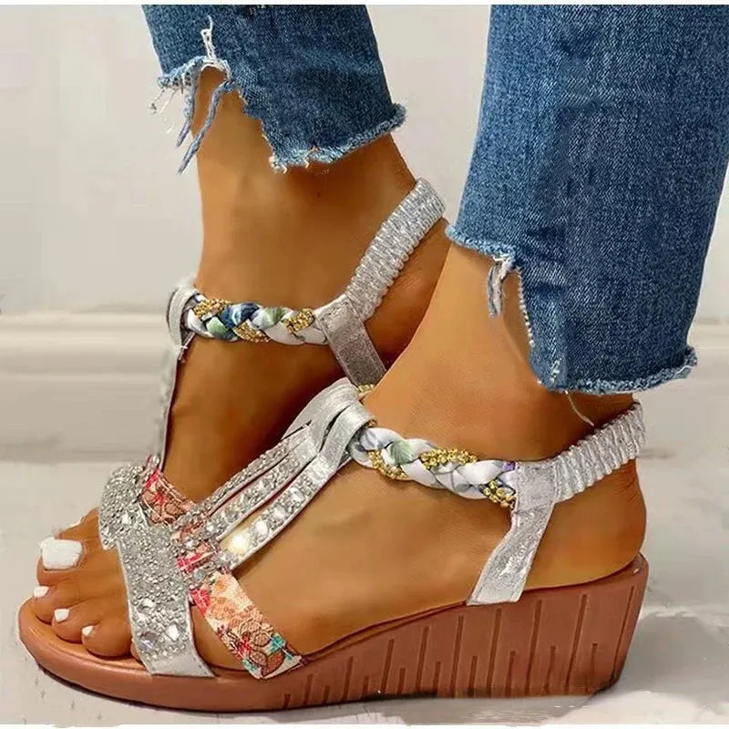 - Orthopädische Damen-Keilsandalen
