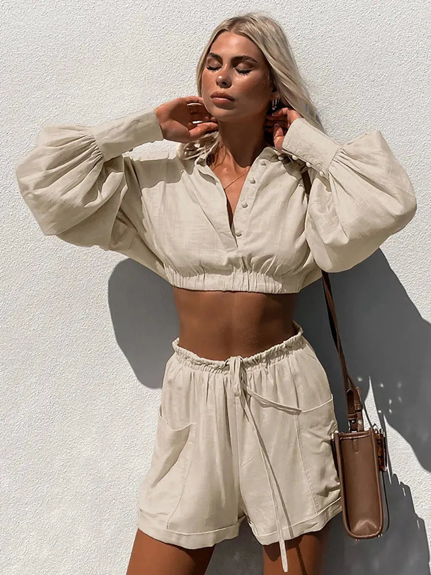 MISAKI | Eenvoudige elegantie in een casual tweedelige dames set