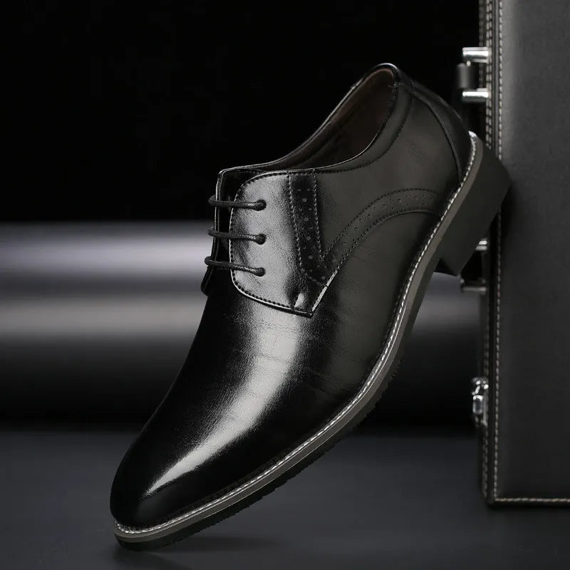 Herren SchnÃ¼rschuhe Mit Brogue Details
