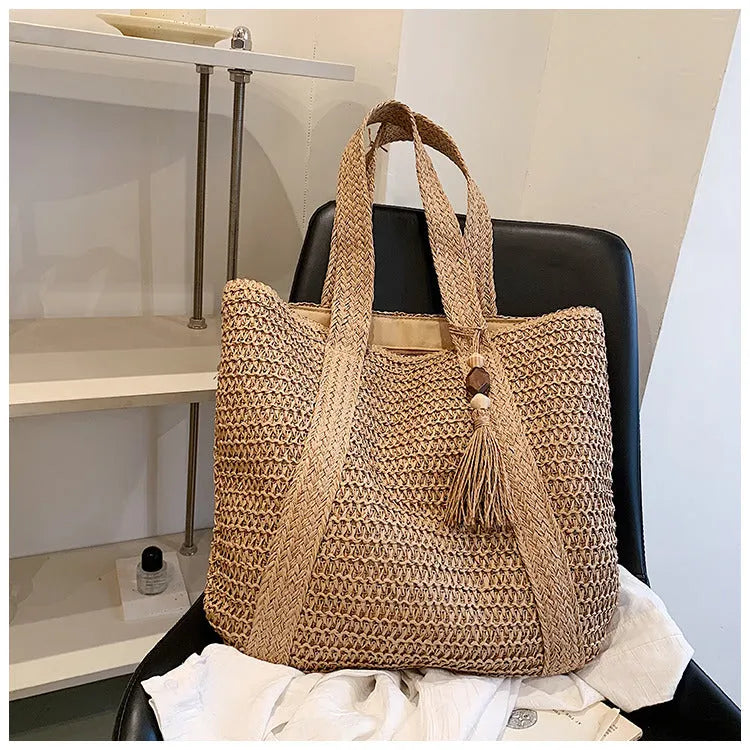 Damen-Sommertasche aus Stroh