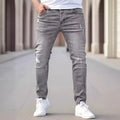 Herren Slim Fit Jeans Grau