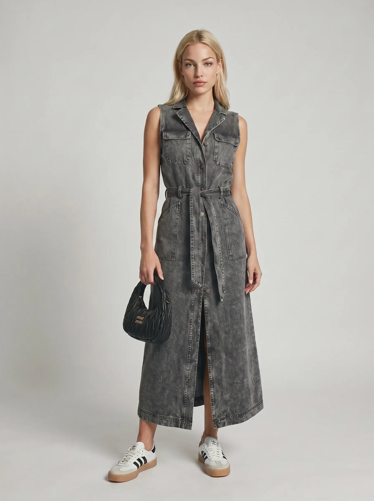 Robe longue en jean Lola