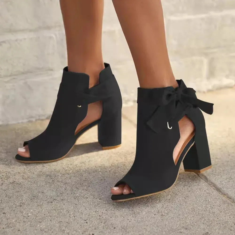 Odessah | Chic Tie-Up Ankle Boots