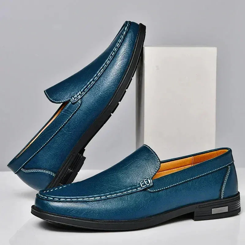 Stilvolle Slip on Büro Leder Männer Schuhe