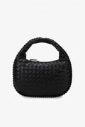 Gewebte Handtasche mit geflochtenem Griff