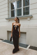 Elegantes, bodenlanges Abendkleid