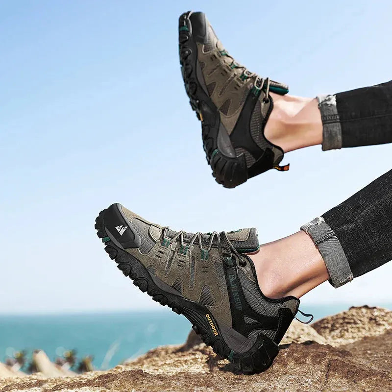 Niedrig Wasserabweisende Wanderschuhe Mit Robuster Sohle Für Herren