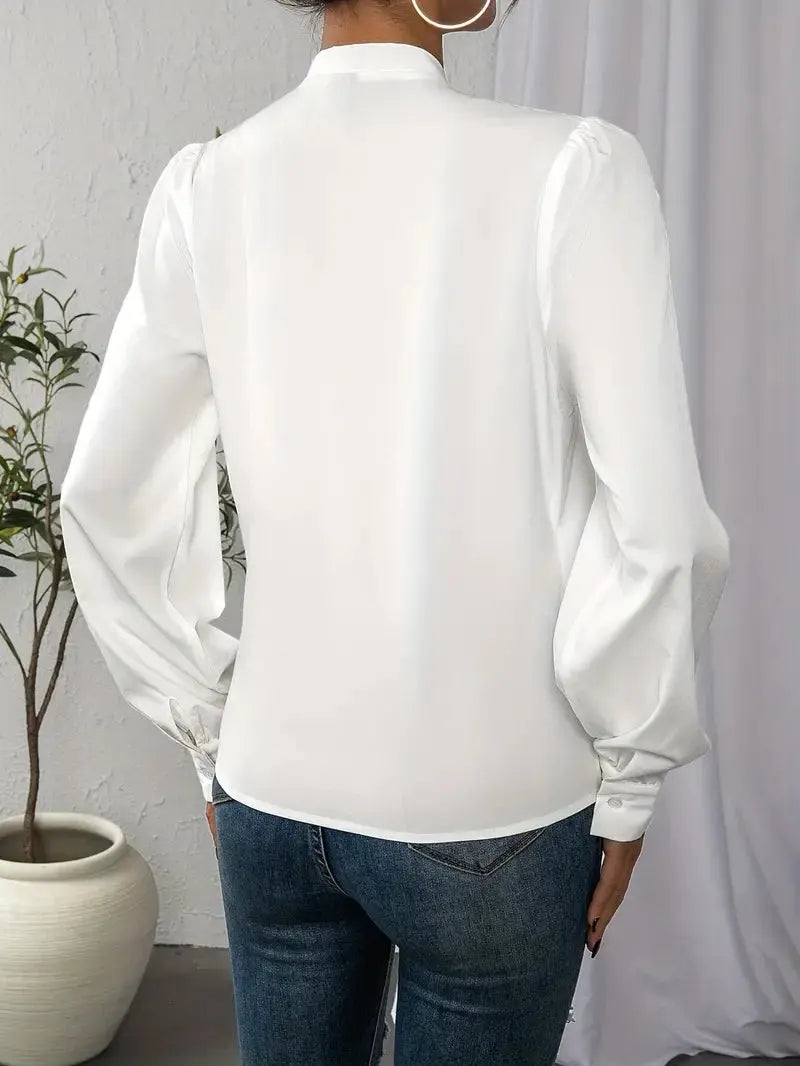 Blouse Elegantes langärmeliges Top/Bluse für Frauen