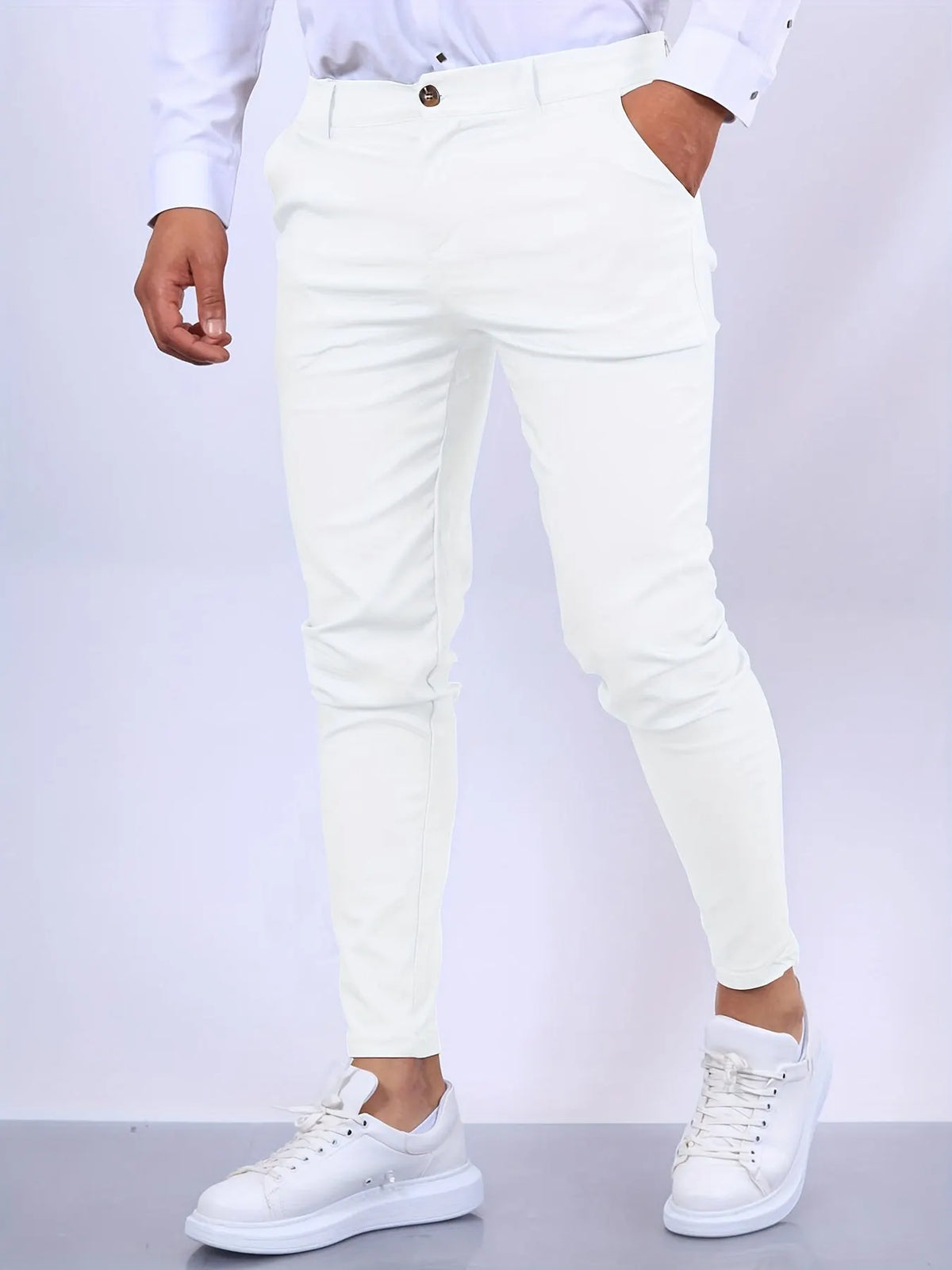Elegante Herren Slim Fit Hose Modernes Und Schickes Design