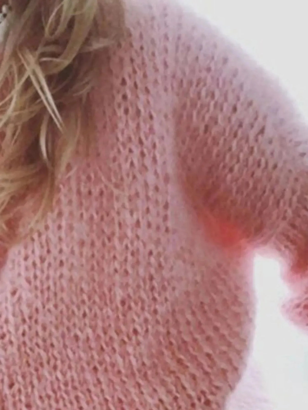 Fuzzy Round Neck Sweater