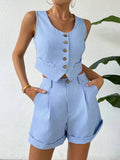 Conjunto Feminino Short e Blusa MonocromÃ¡tico Estella