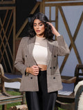Blazer Feminino Xadrez Vanessa