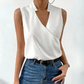 Hazelle | Sleeveless Women's Top with V-Neck