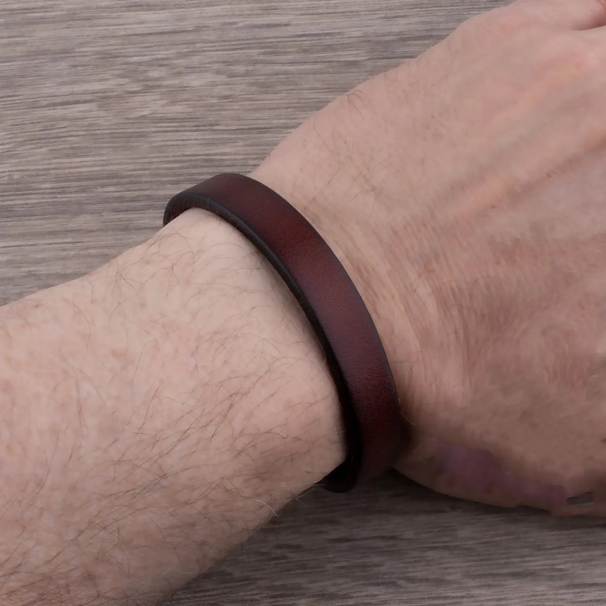 Robuste Lederarmband mit MessingschlieÃŸe