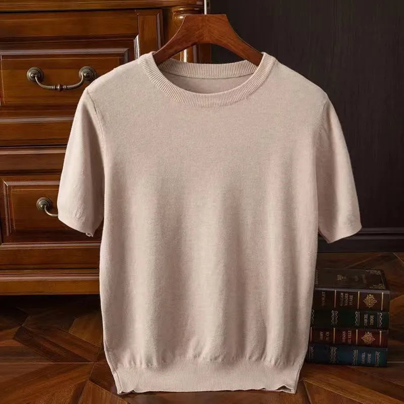 Kaschmir Kurzarm T-Shirt