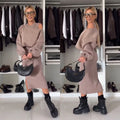 Jamy | Set with Cold-Shoulder Top and Midi Skirt