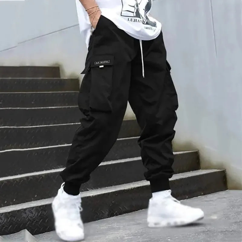 Herren Schwarze Cargo Hose