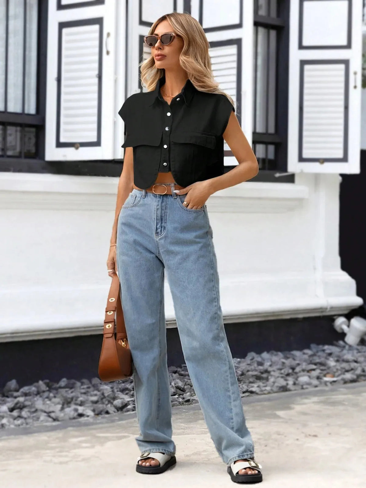 Blusa Feminina Adrielle Preto