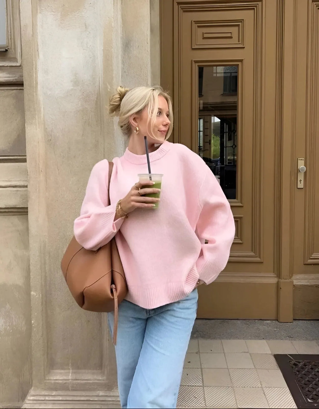 NOAH | Oversized Dames Sweater Roze – Zacht, Trendy & Perfect Voor Koude Dagen
