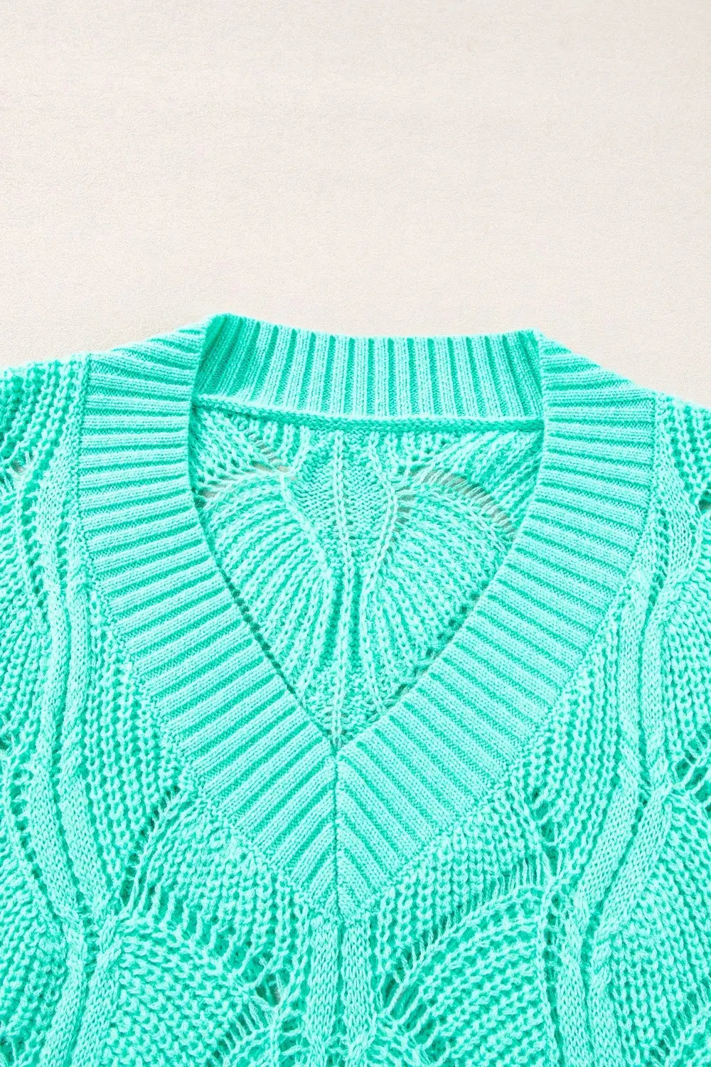 Elegant Texture V-Neck Knit Top