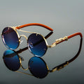 Ovale Retro Sonnenbrille Aus Metall