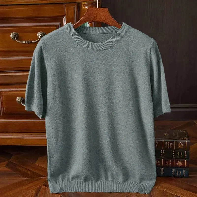 Kaschmir Kurzarm T-Shirt