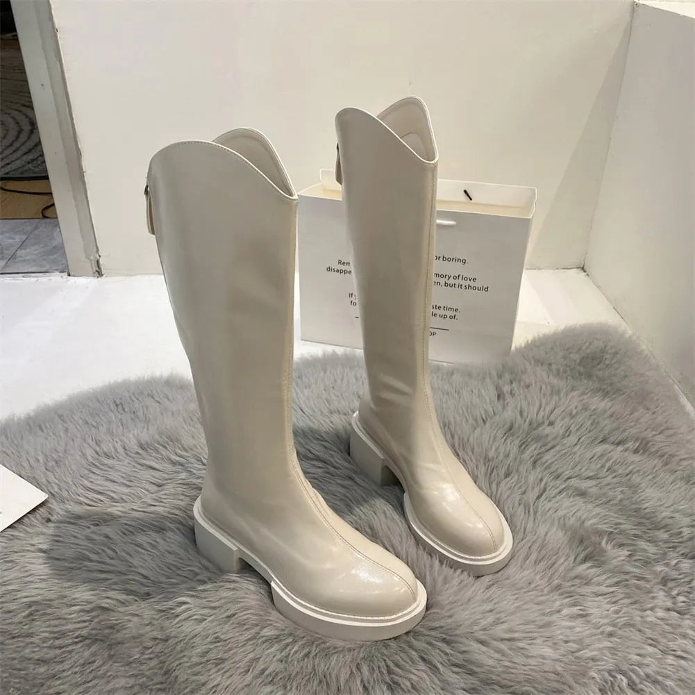 Moderne Hoge Winterlaarzen Voor Dames – Trendy & Comfortabel Voor Koude Dagen